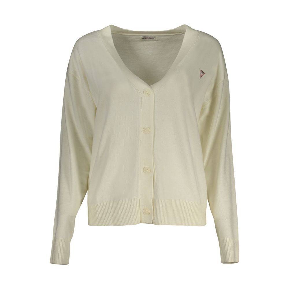 Cárdigan de mujer Guess Jeans blanco de poliéster