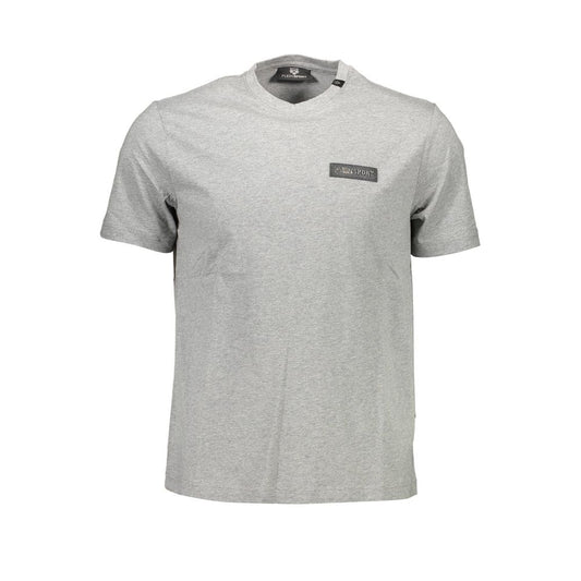Camiseta de algodón gris para hombre Plein Sport