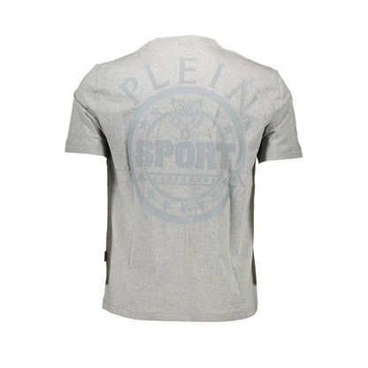 Camiseta de algodón gris para hombre Plein Sport