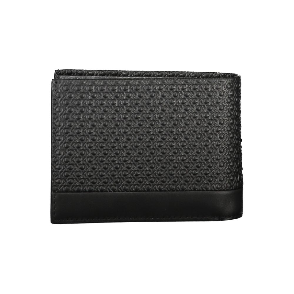 Cartera de cuero negro para hombre Calvin Klein