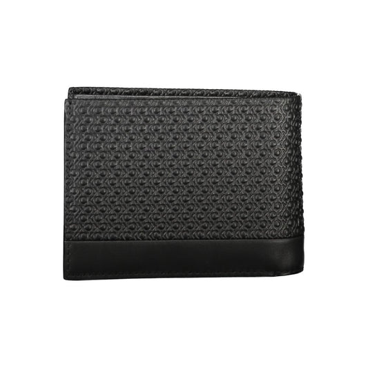 Cartera de cuero negro para hombre Calvin Klein