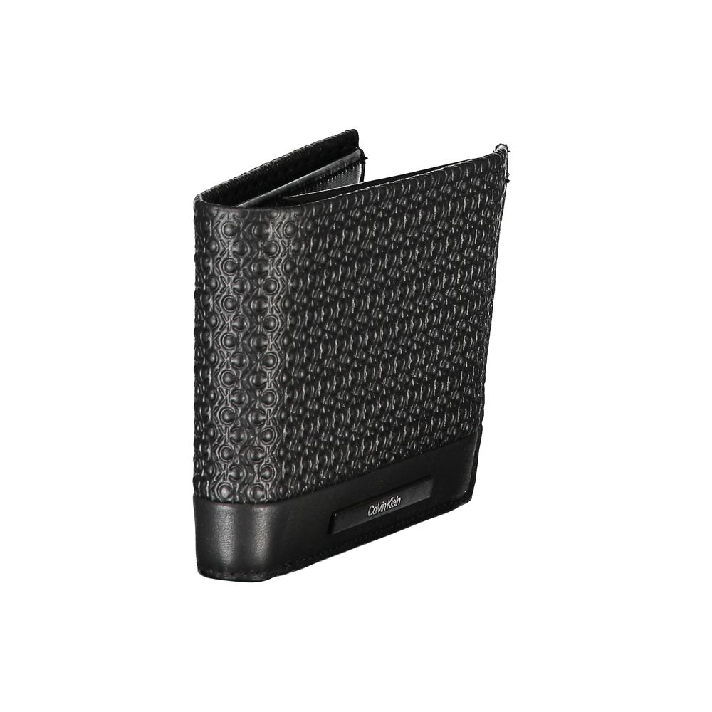 Cartera de cuero negro para hombre Calvin Klein