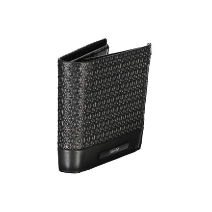 Cartera de cuero negro para hombre Calvin Klein