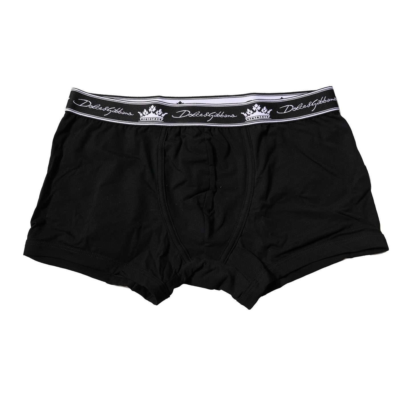 Bóxer regular Dolce & Gabbana de algodón elástico negro
