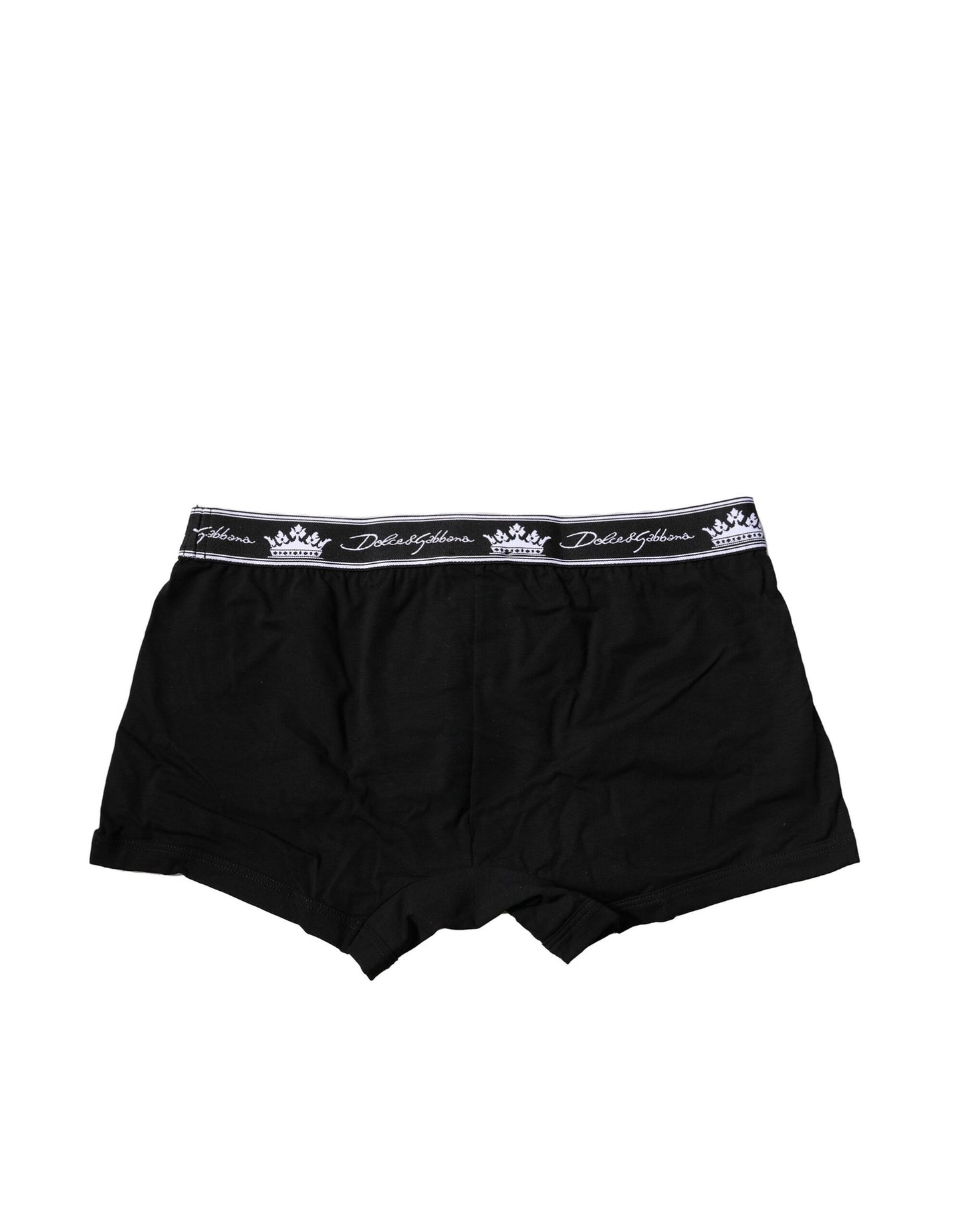 Bóxer regular Dolce & Gabbana de algodón elástico negro