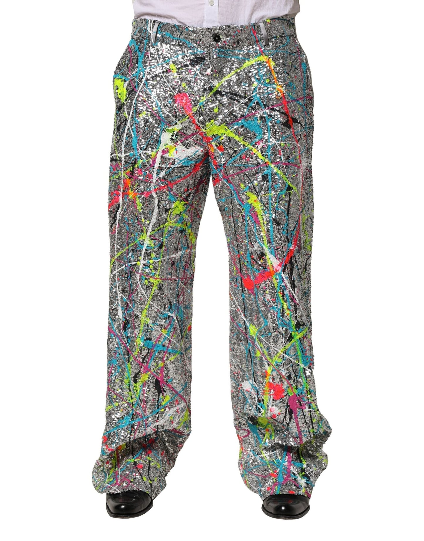 Pantalones con lentejuelas multicolor Dolce & Gabbana