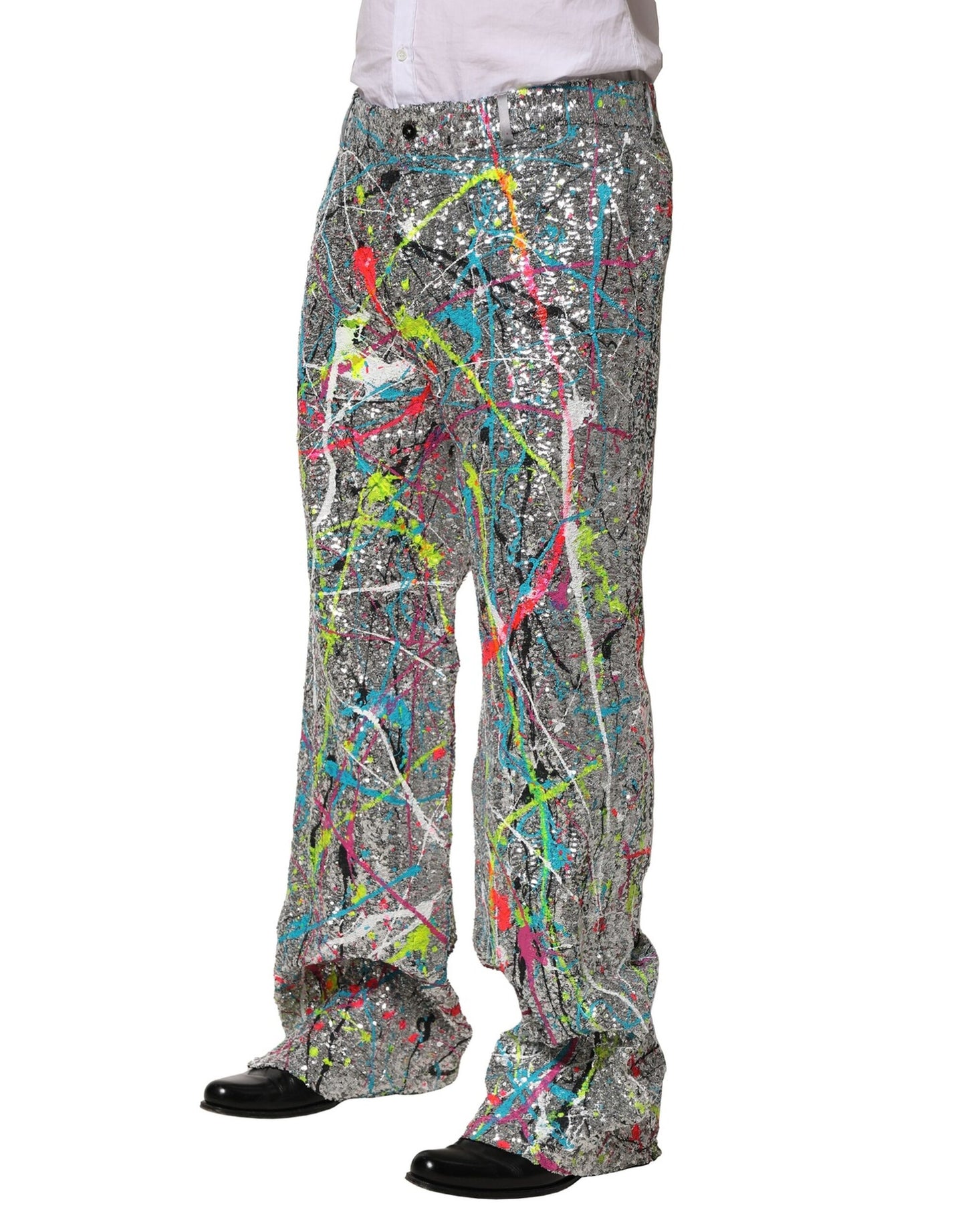Pantalones con lentejuelas multicolor Dolce & Gabbana