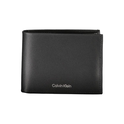 Cartera Calvin Klein Elegante de Piel Negra con Bloqueo RFID