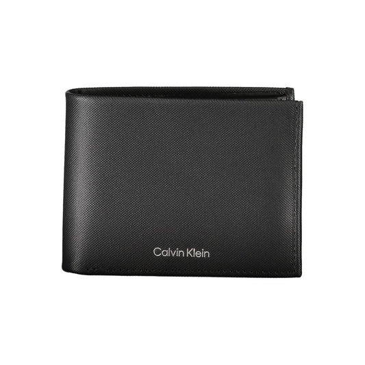 Cartera Calvin Klein Elegante de Piel Negra con Bloqueo RFID
