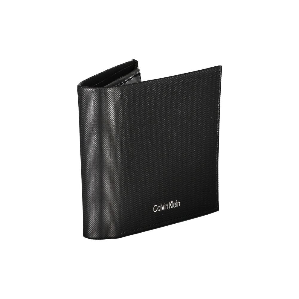 Cartera Calvin Klein Elegante de Piel Negra con Bloqueo RFID
