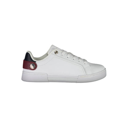 Tommy Hilfiger Zapatillas de mujer de poliuretano blancas