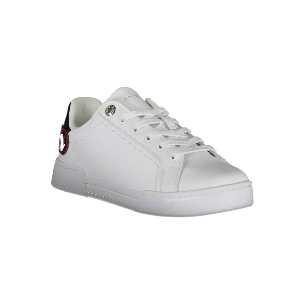 Tommy Hilfiger Zapatillas de mujer de poliuretano blancas