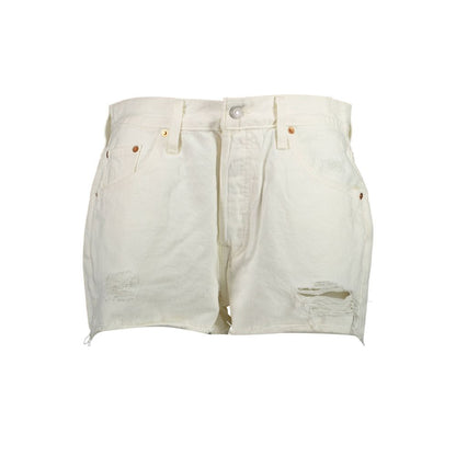 Vaqueros blancos de algodón Levi's para mujer