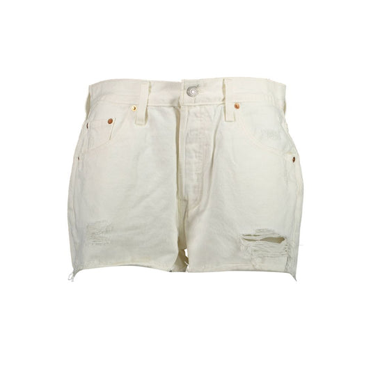 Vaqueros blancos de algodón Levi's para mujer