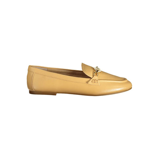 Zapato clásico de cuero beige para mujer Ralph Lauren