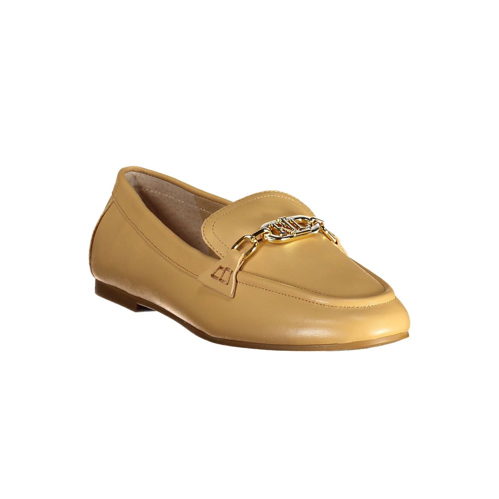Zapato clásico de cuero beige para mujer Ralph Lauren