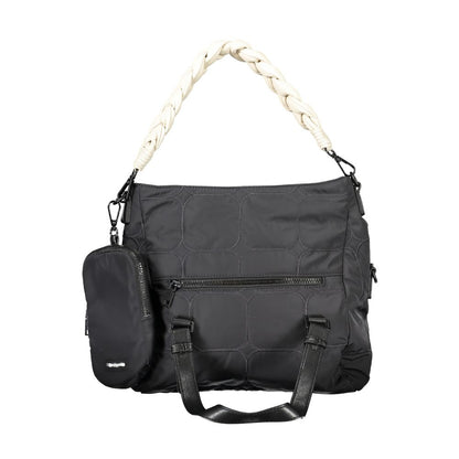 Bolso de mano Desigual de poliéster negro para mujer