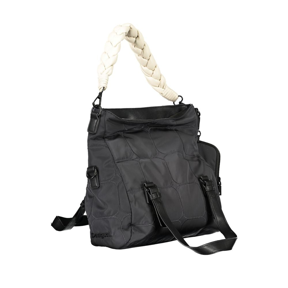 Bolso de mano Desigual de poliéster negro para mujer
