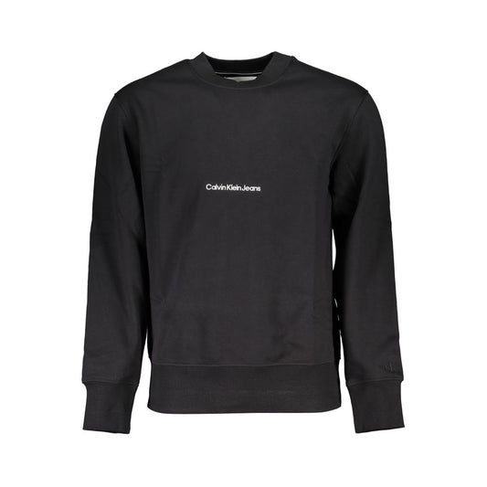 Sudadera de hombre de algodón negro Calvin Klein