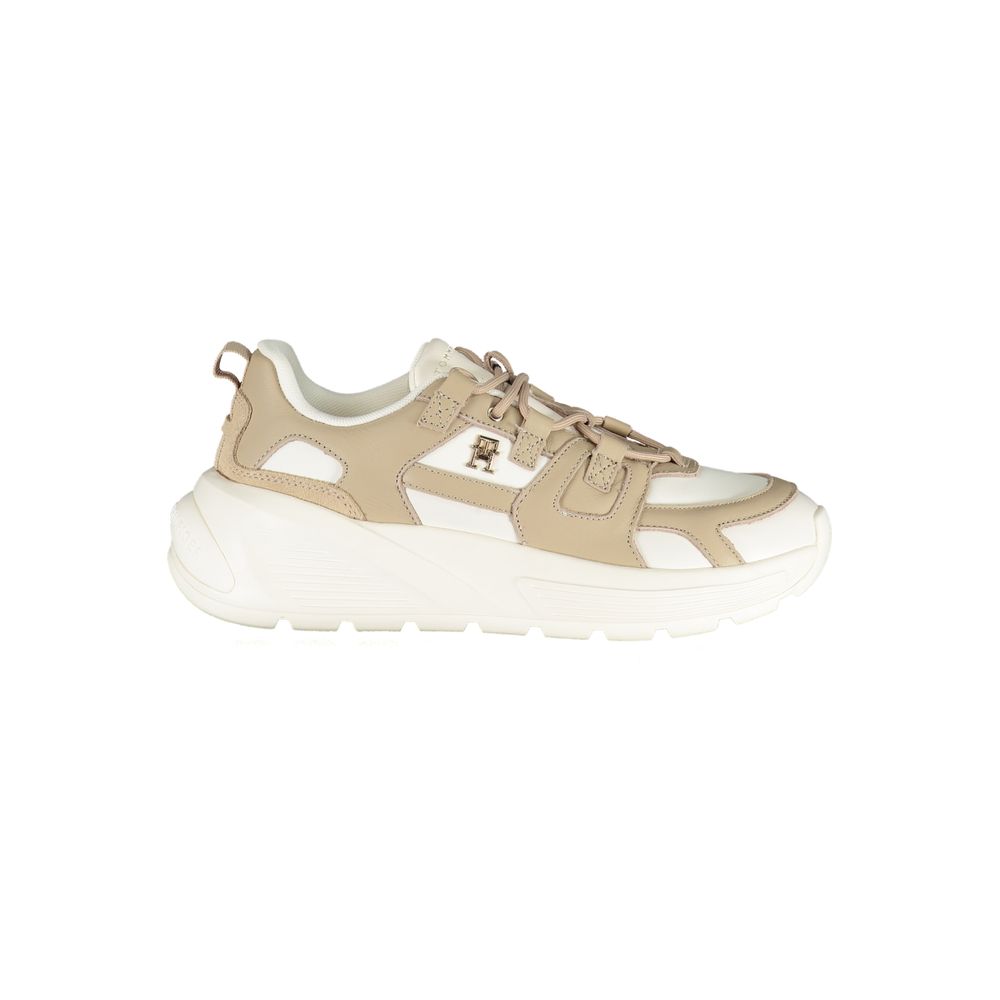 Tommy Hilfiger Zapatillas de mujer de poliuretano blancas
