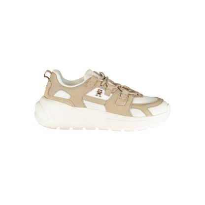 Tommy Hilfiger Zapatillas de mujer de poliuretano blancas