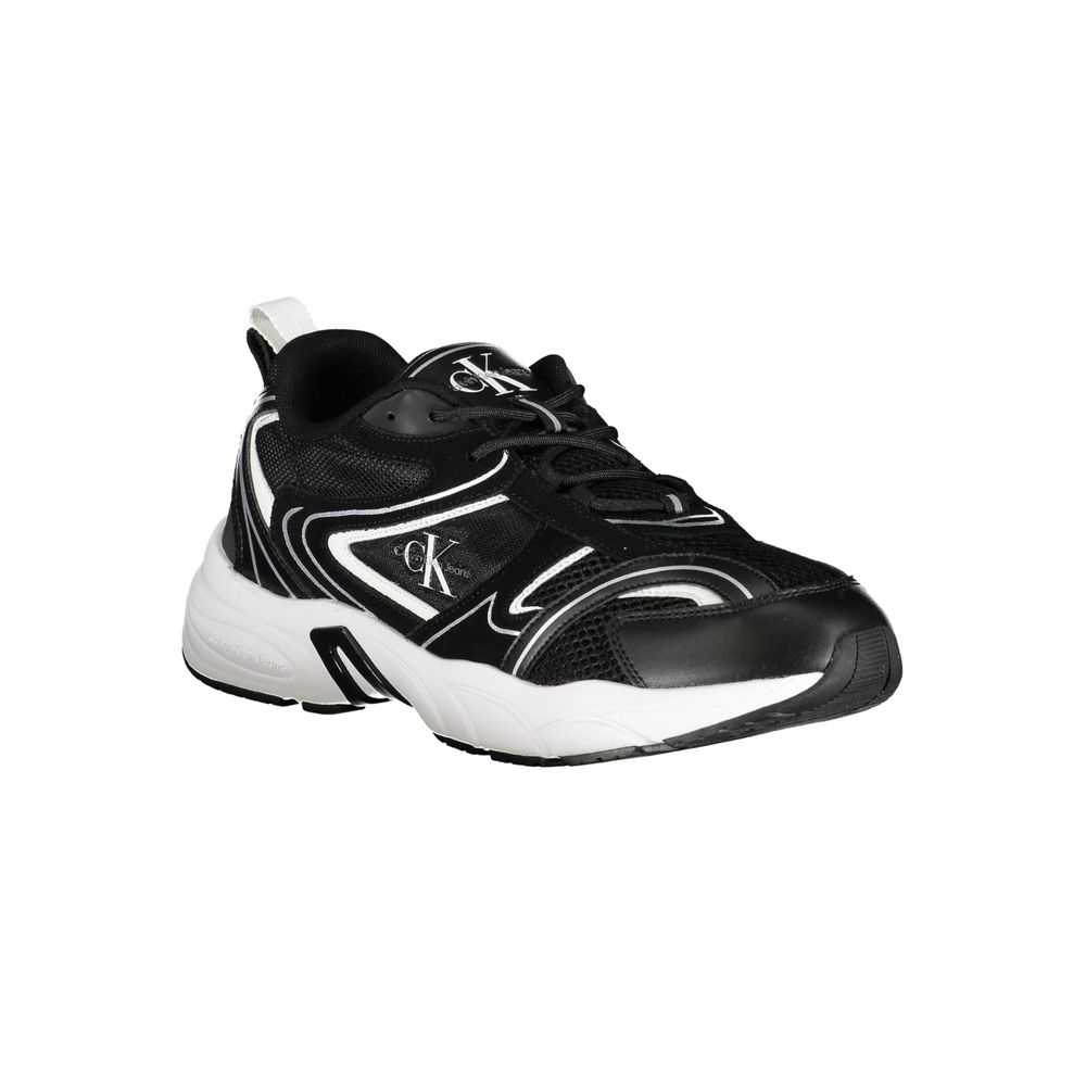 Zapatillas de hombre de poliuretano negras Calvin Klein