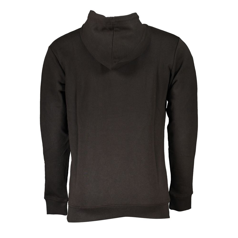 Sudadera con capucha de algodón negra para hombre Cavalli Class