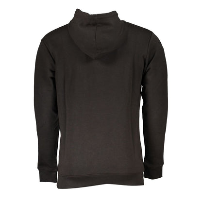 Sudadera con capucha de algodón negra para hombre Cavalli Class