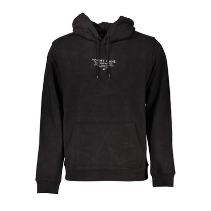 Sudadera Tommy Hilfiger negra de algodón para hombre