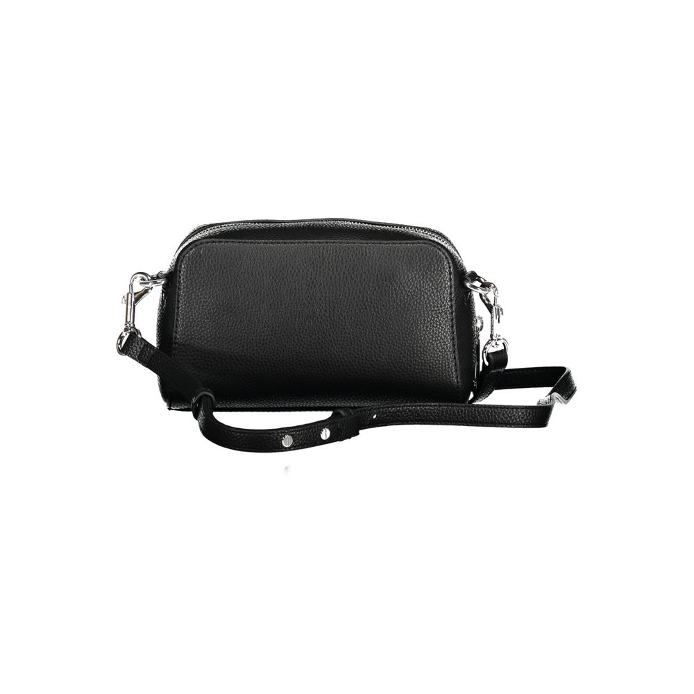 Tommy Hilfiger Bolso de hombro de poliuretano negro para mujer