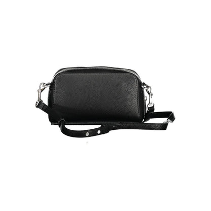Tommy Hilfiger Bolso de hombro de poliuretano negro para mujer