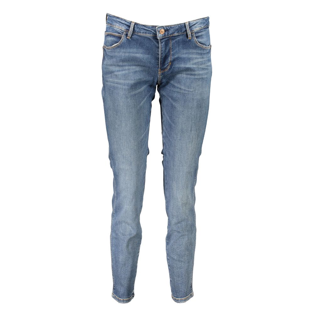 Guess Jeans Blu Cotton Vaqueros ajustados para mujer