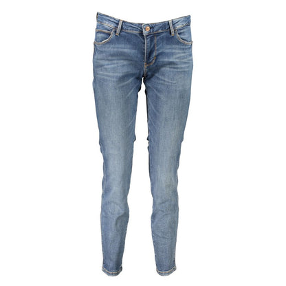 Guess Jeans Blu Cotton Vaqueros ajustados para mujer