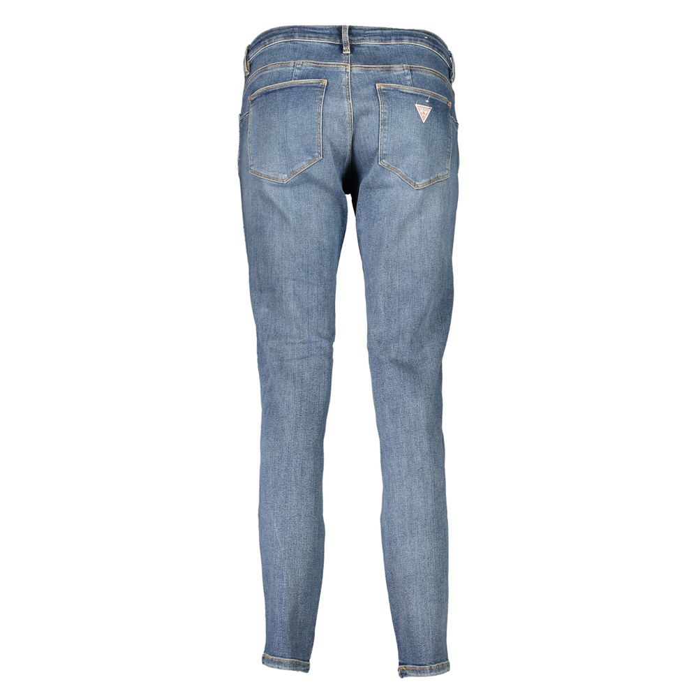 Guess Jeans Blu Cotton Vaqueros ajustados para mujer