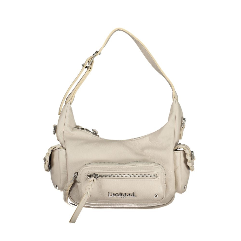 Bolso de mujer Desigual de poliuretano blanco