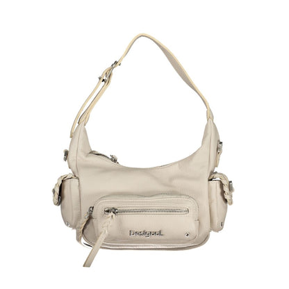Bolso de mujer Desigual de poliuretano blanco