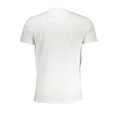 Camiseta de hombre de algodón blanca Cavalli Class