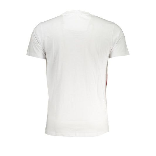 Camiseta de hombre de algodón blanca Cavalli Class