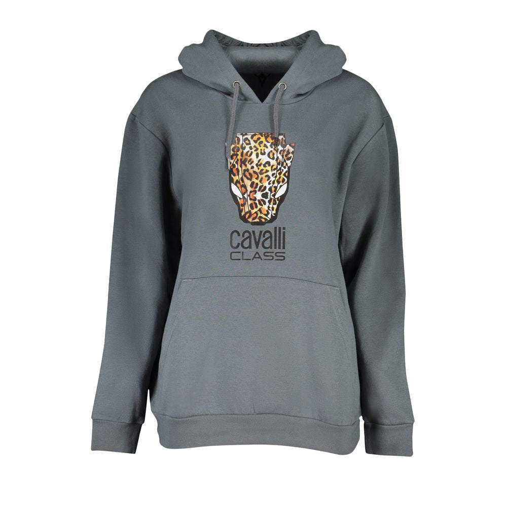 Sudadera de poliéster gris Cavalli Class para mujer