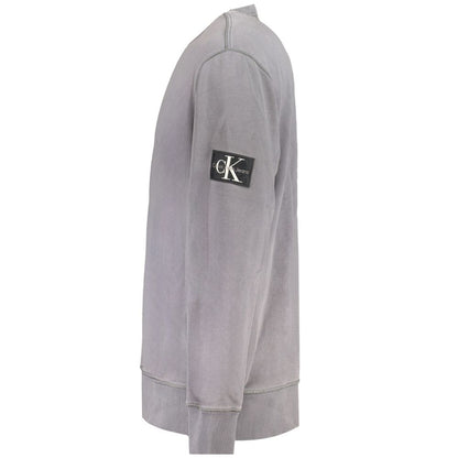 Sudadera gris de algodón Calvin Klein para hombre