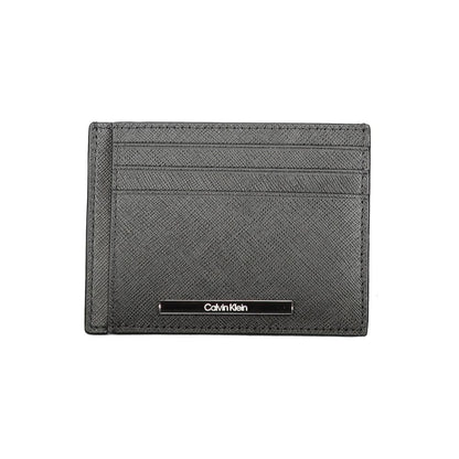 Calvin Klein Cartera de hombre de cuero negro