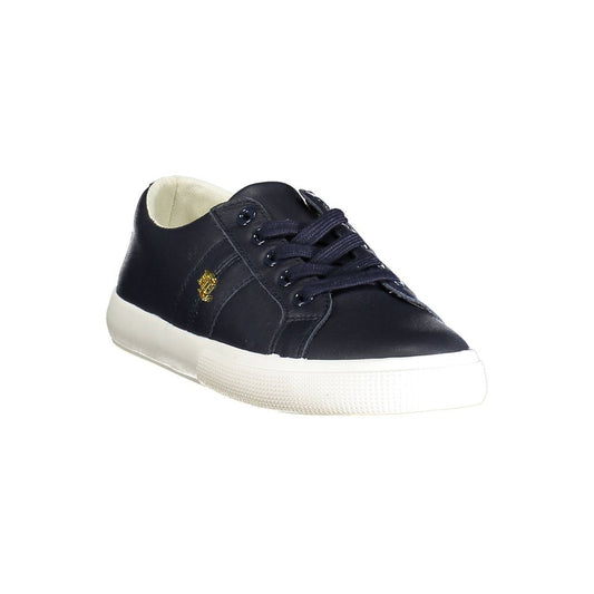 Zapatillas de piel azul para mujer Ralph Lauren