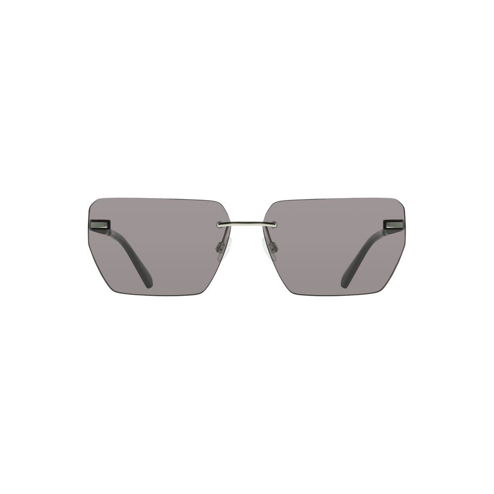 Calvin Klein Gafas de Sol de Hombre de Metal Plateado