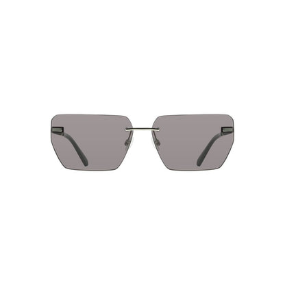 Calvin Klein Gafas de Sol de Hombre de Metal Plateado