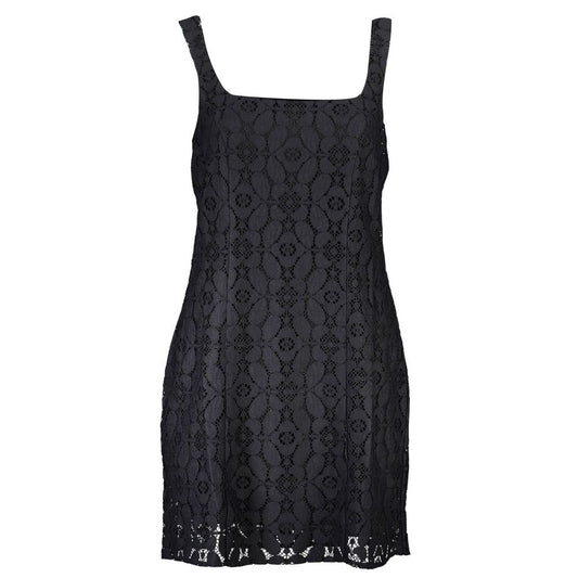 Vestido Desigual negro de poliéster para mujer