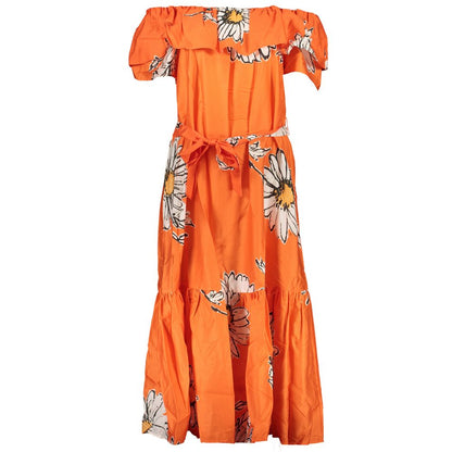 Desigual "Vestido de Algodón Naranja para Mujer"