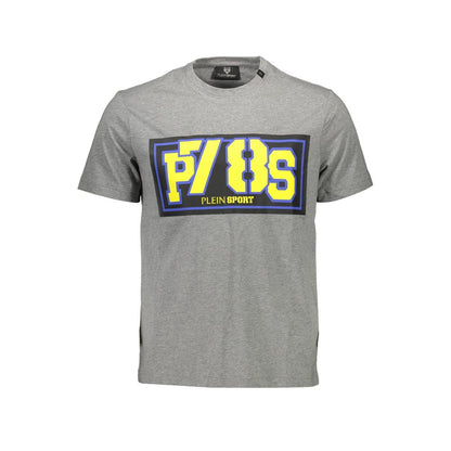 Camiseta de hombre de algodón gris Plein Sport