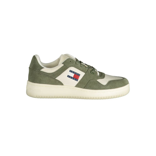 Zapatillas de Hombre Tommy Hilfiger Verde de Cuero