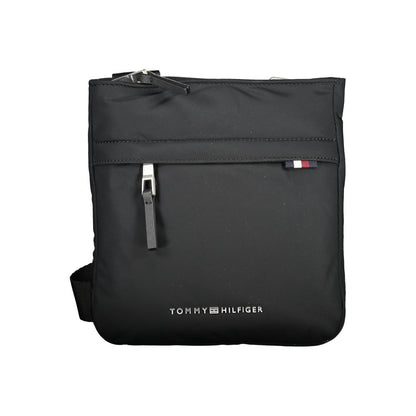 Tommy Hilfiger Black Polyurethane Women's Shoulder Bag