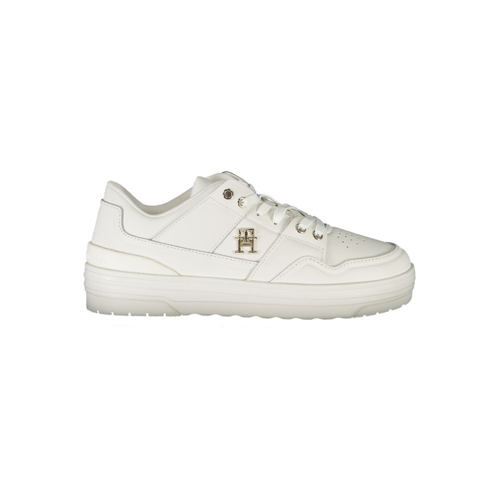 Zapatillas blancas de cuero para mujer Tommy Hilfiger